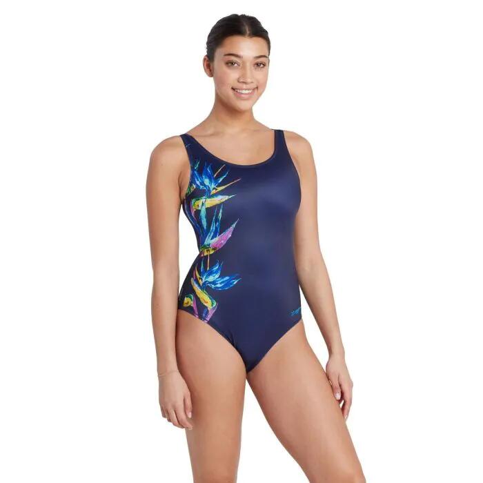 Costume da bagno Zoggs Neon Crystal Scoopback - Taglia 32 2/4
