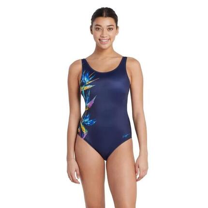 Zoggs Maillot de bain dos nu à cristaux fluo