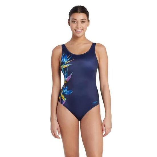Zoggs Maillot de bain dos nu à cristaux fluo
