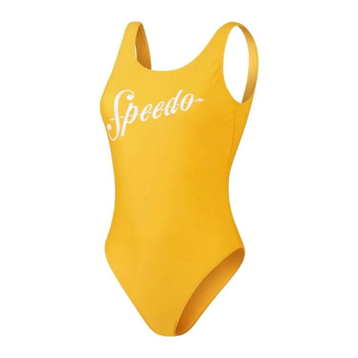 Strój kąpielowy jednoczęściowy damski na basen Speedo Logo Deep Mango