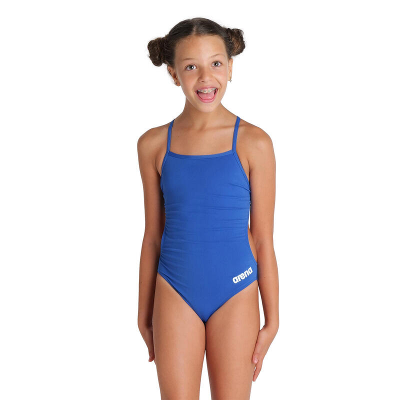 Filles Team Swim Pro Solid Combinaison de natation - Noir/Blanc