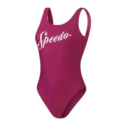 Maillot de bain une pièce Speedo Logo Deep U-Back pour femmes