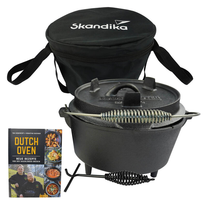 Dutch Oven Flame Master 8,5 L - Olla de hierro fundido - barbacoa, camping