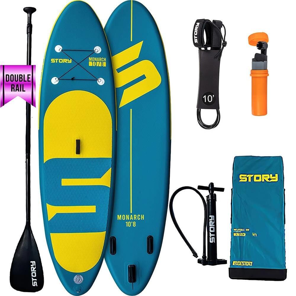 Story Monarch opblaasbare SUP 325 Blue Yellow 2/3