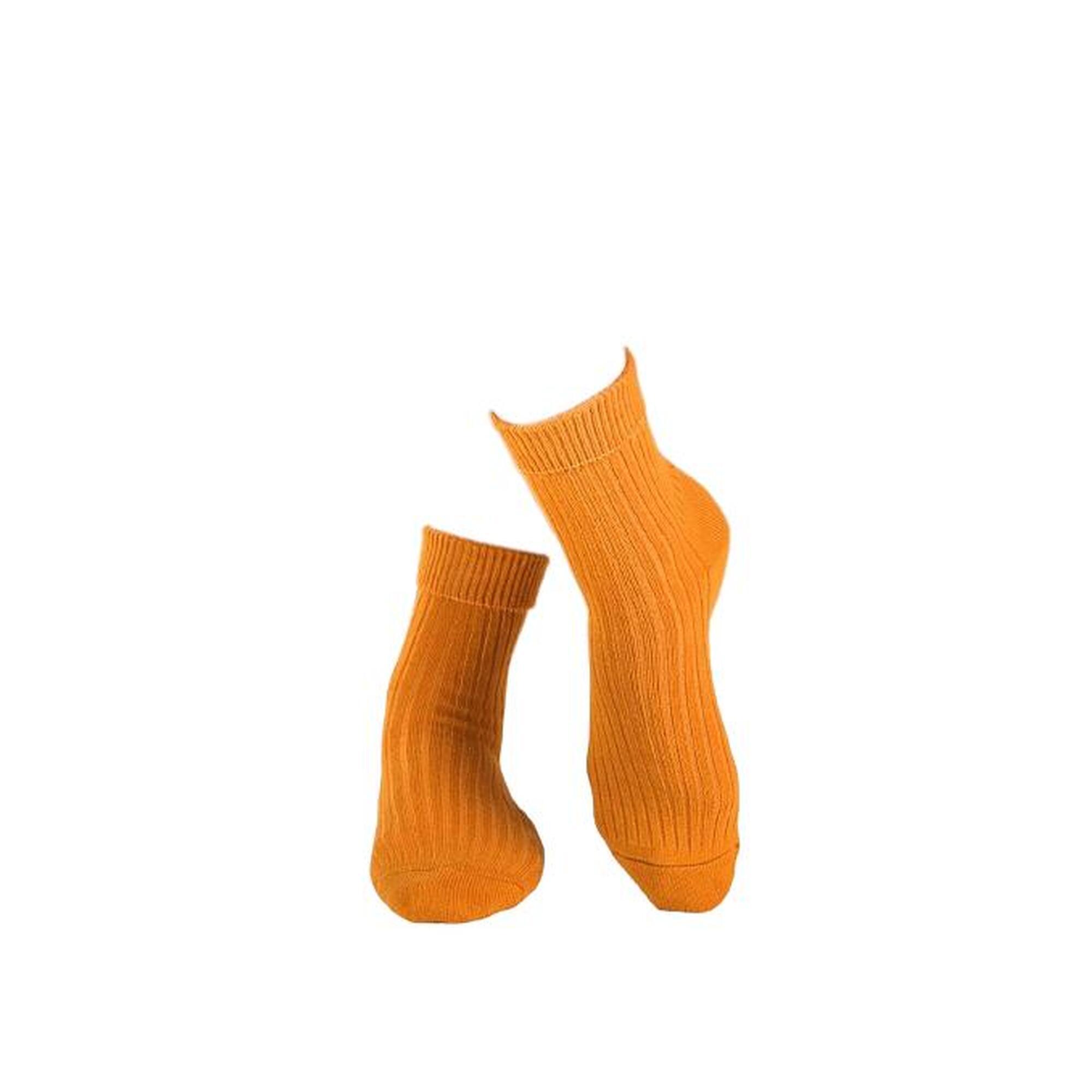 Sosete antibacteriene din lana merino Warm Mustard, 35-38 EU