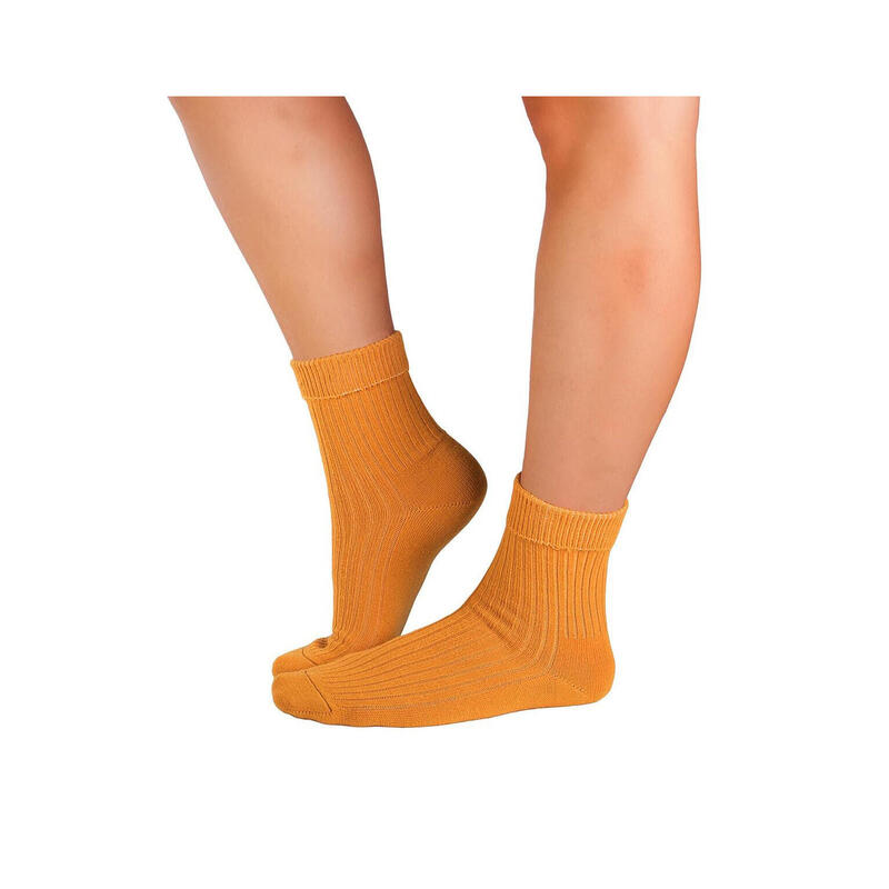 Sosete antibacteriene din lana merino Warm Mustard, 39-42 EU