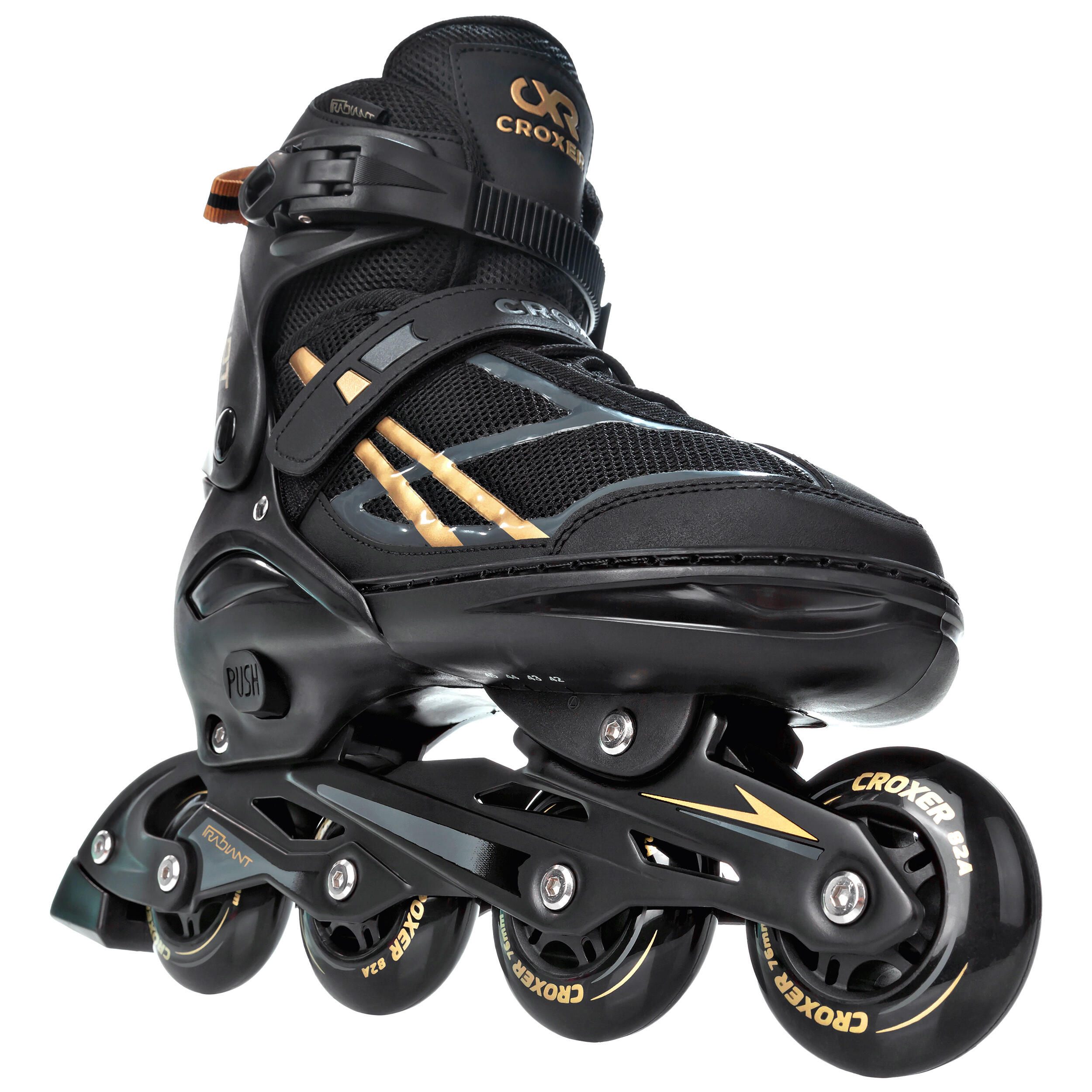 CROXER Verstellbare Rollschuhe Radiant Gold Abec-9