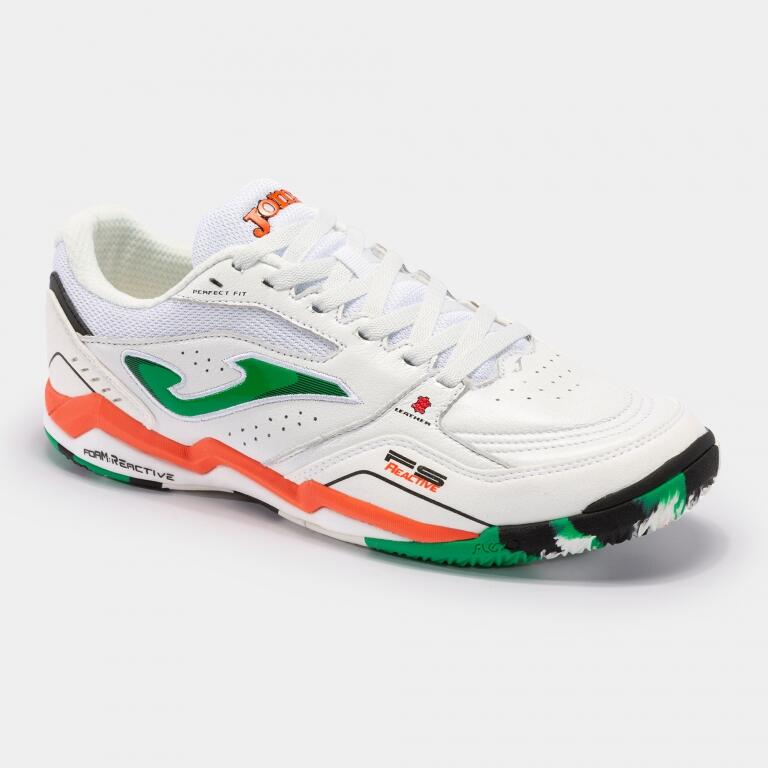 Ghete fotbal Joma FS Reactive 2332 alb/verde 43.5