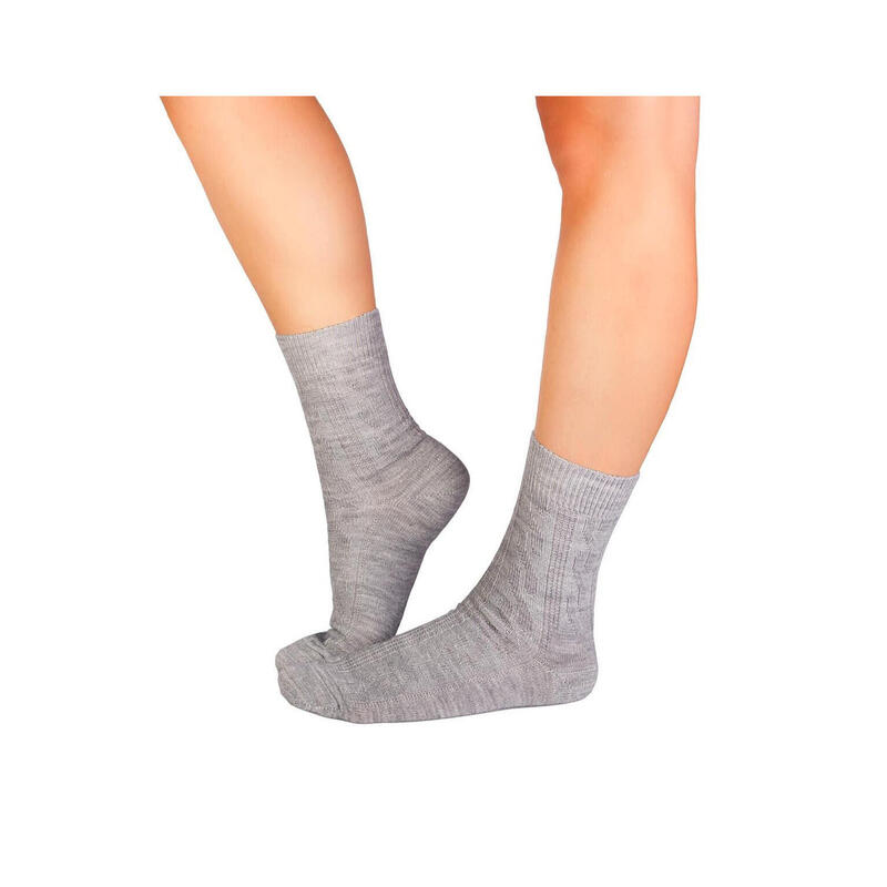 Sosete antibacteriene din lana merino Warm Grey, 35-38 EU