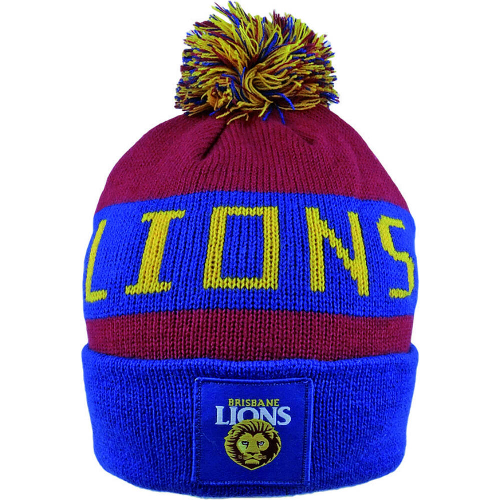 Brisbane Lions AFL Bar Beanie
