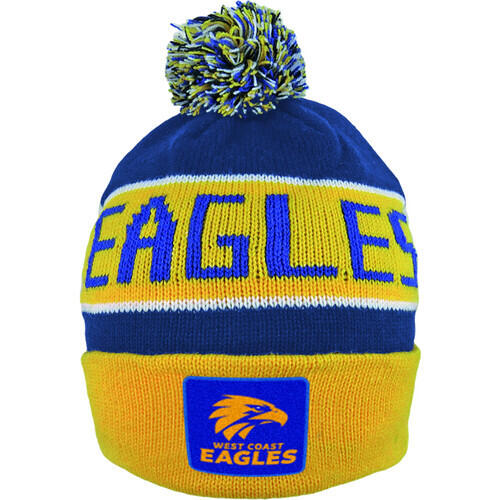 West Coast Eagles AFL Bar Beanie