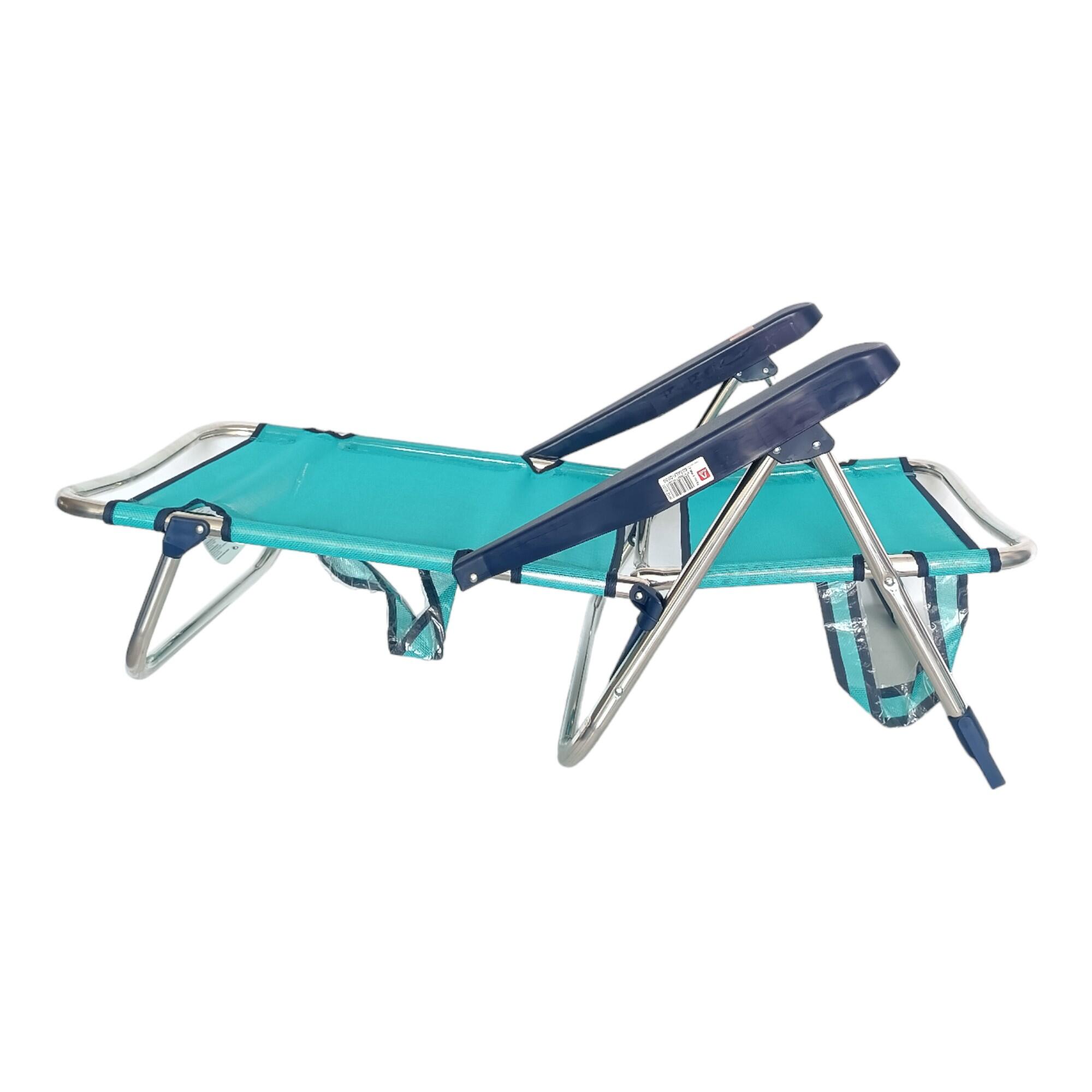 Pack de 2 sillas de playa, 4 Posiciones, Altura del Asiento 21 cm 4/7