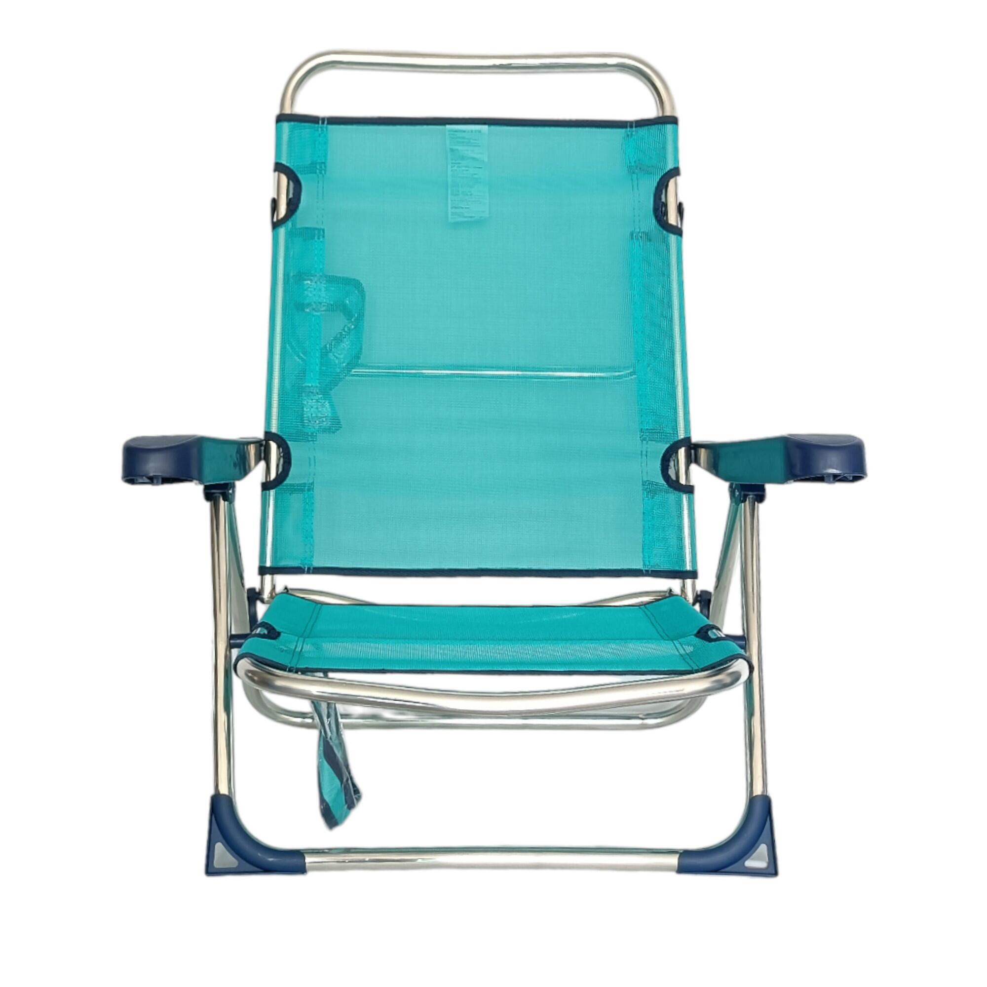 Pack de 2 sillas de playa, 4 Posiciones, Altura del Asiento 21 cm 2/7