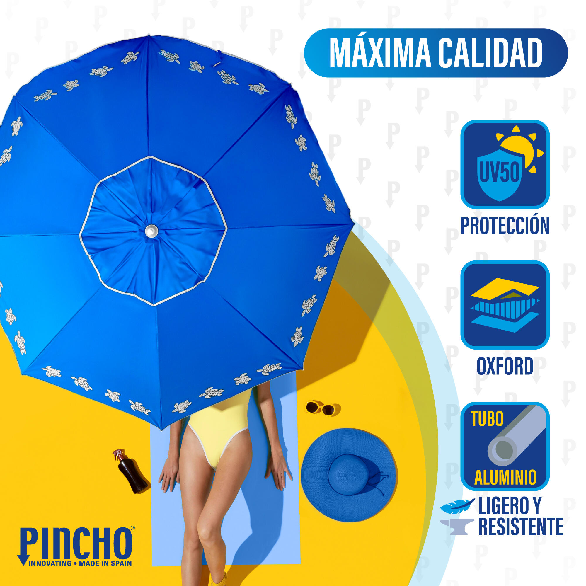 Sombrilla de Playa Pincho Altea Tortugas 200cm 3/6