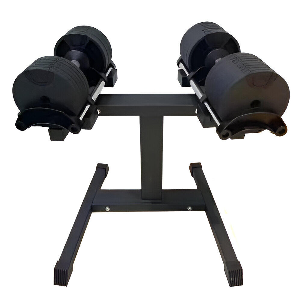 Soporte para Mancuernas Ajustables de hasta 32 kg Negro 2/3