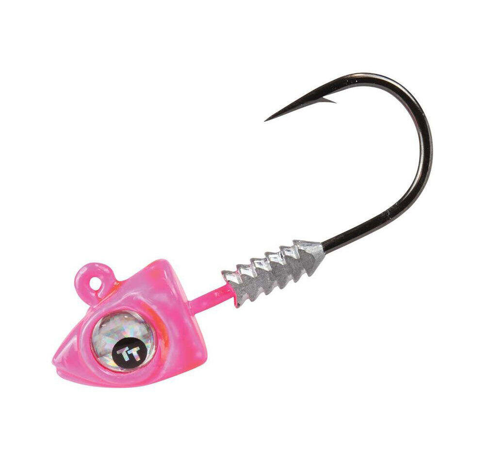 TT Big EyeZ Jig Heads Pink Silver EyeZ / 3/0 / 3/8oz