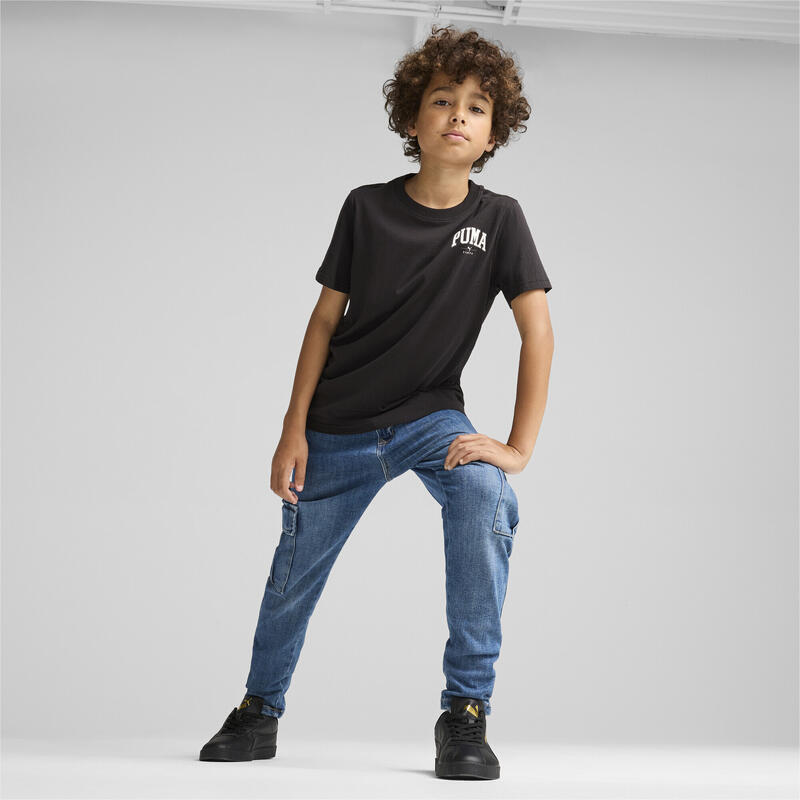 Camiseta Niño PUMA SQUAD con estampado pequeño PUMA Black