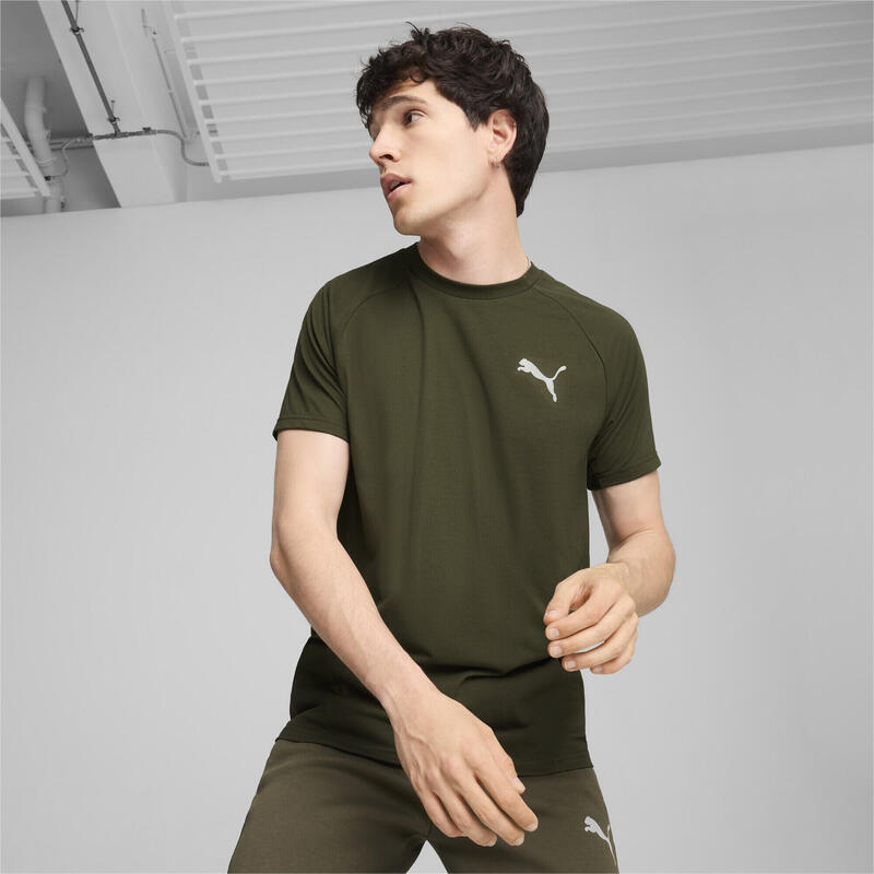 Camiseta EVOSTRIPE Hombre PUMA Dark Olive Green