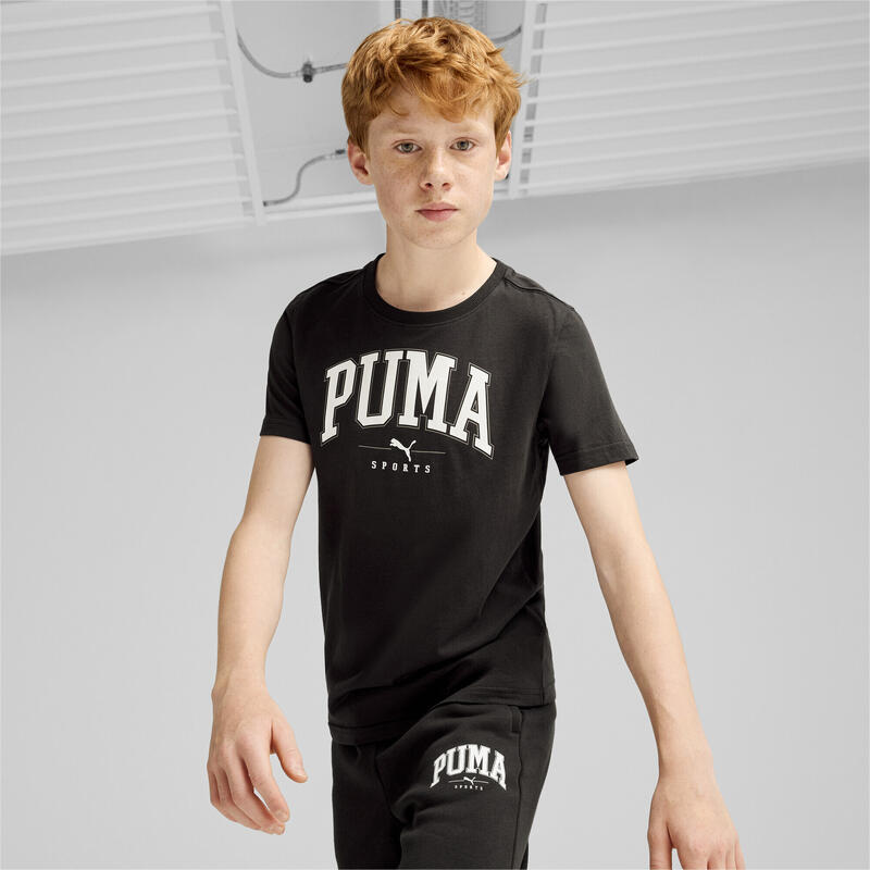 Camiseta Niño PUMA SQUAD con estampado grande PUMA Black