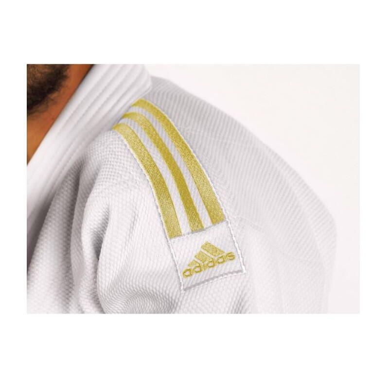 Adidas judopak J690 Quest met gouden strepen