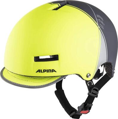 Grunerlokka Fahrradhelm Unisex yellow-grey Gr. 52-57 cm City Trekking MTB Bike