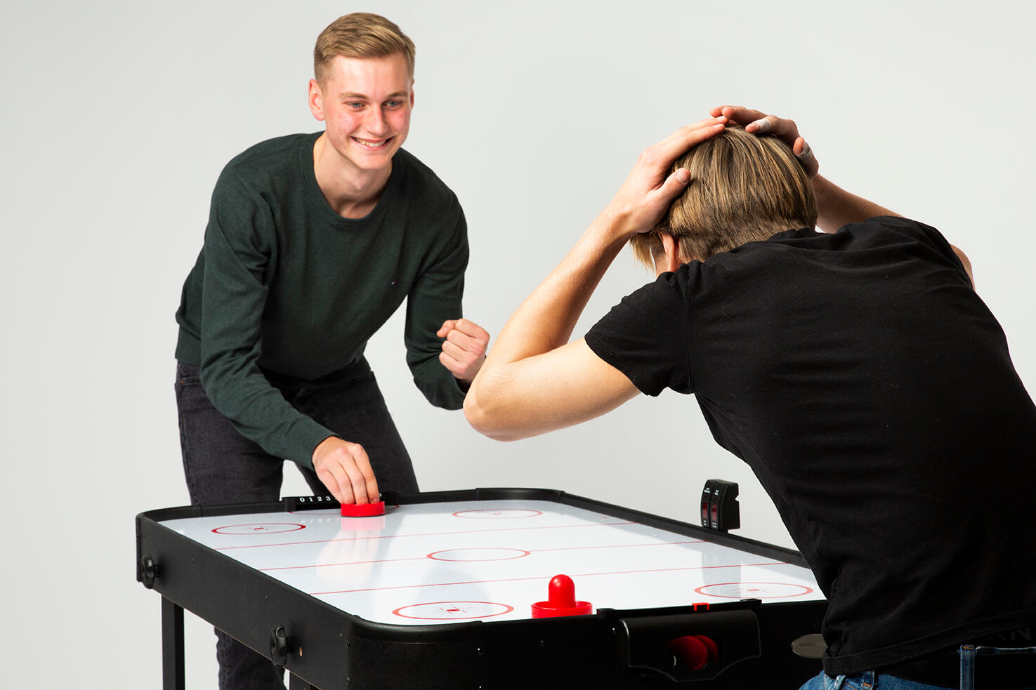 Stół cymbergaj Gamesson Airhockey Madison L-Foot Laser 152×72×76cm 6/7