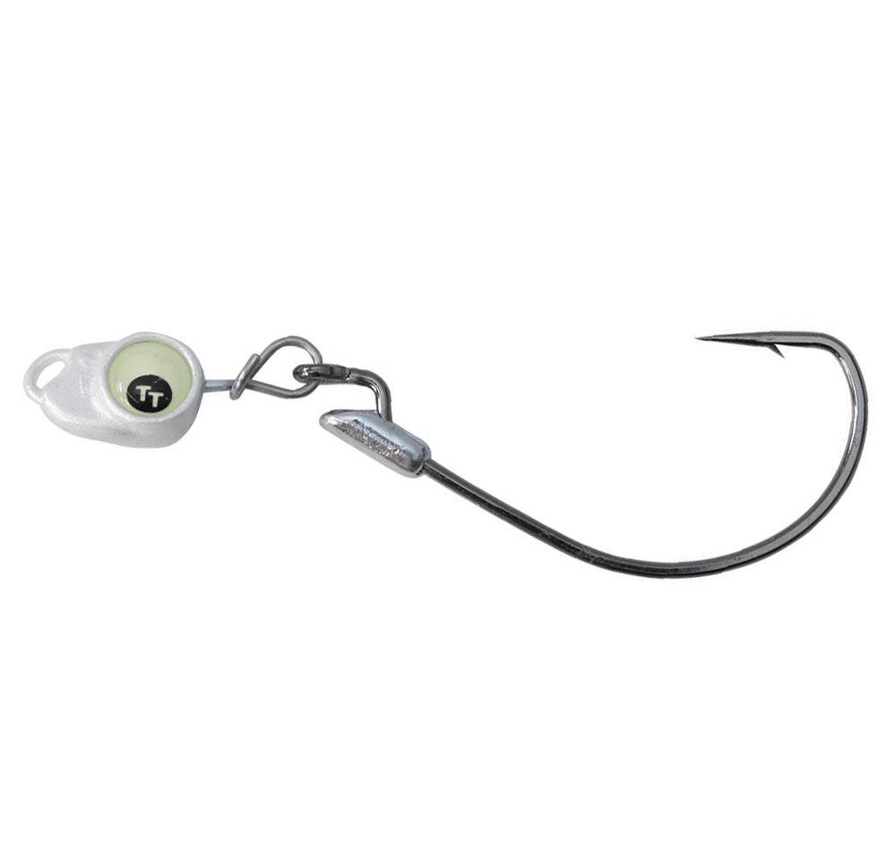 TT Snake EyeZ Jig Heads Pearl / 5/0XH / 3/8oz
