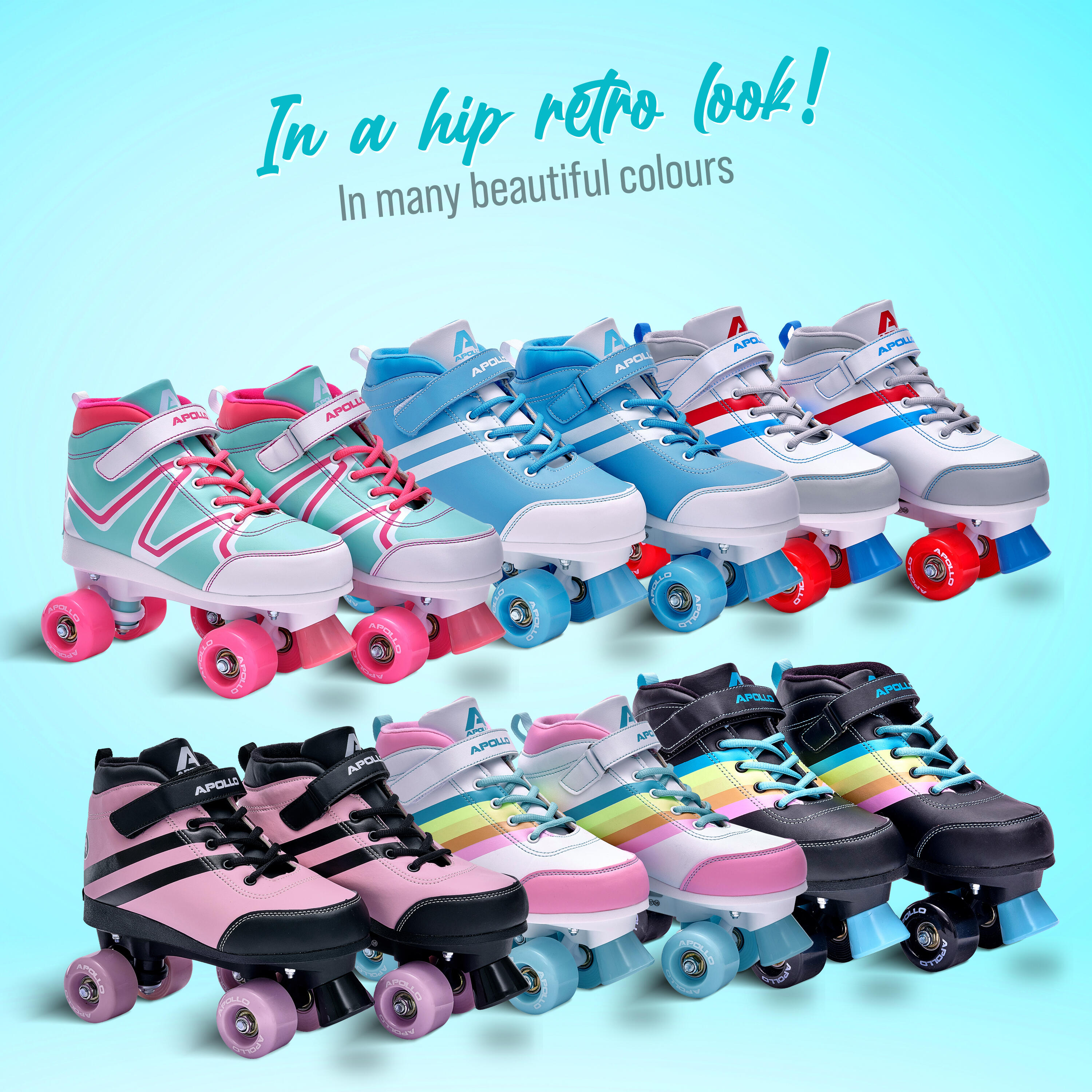Disco Roller Soft Boots - Größenverstellbare Kinder Rollschuhe 5/7
