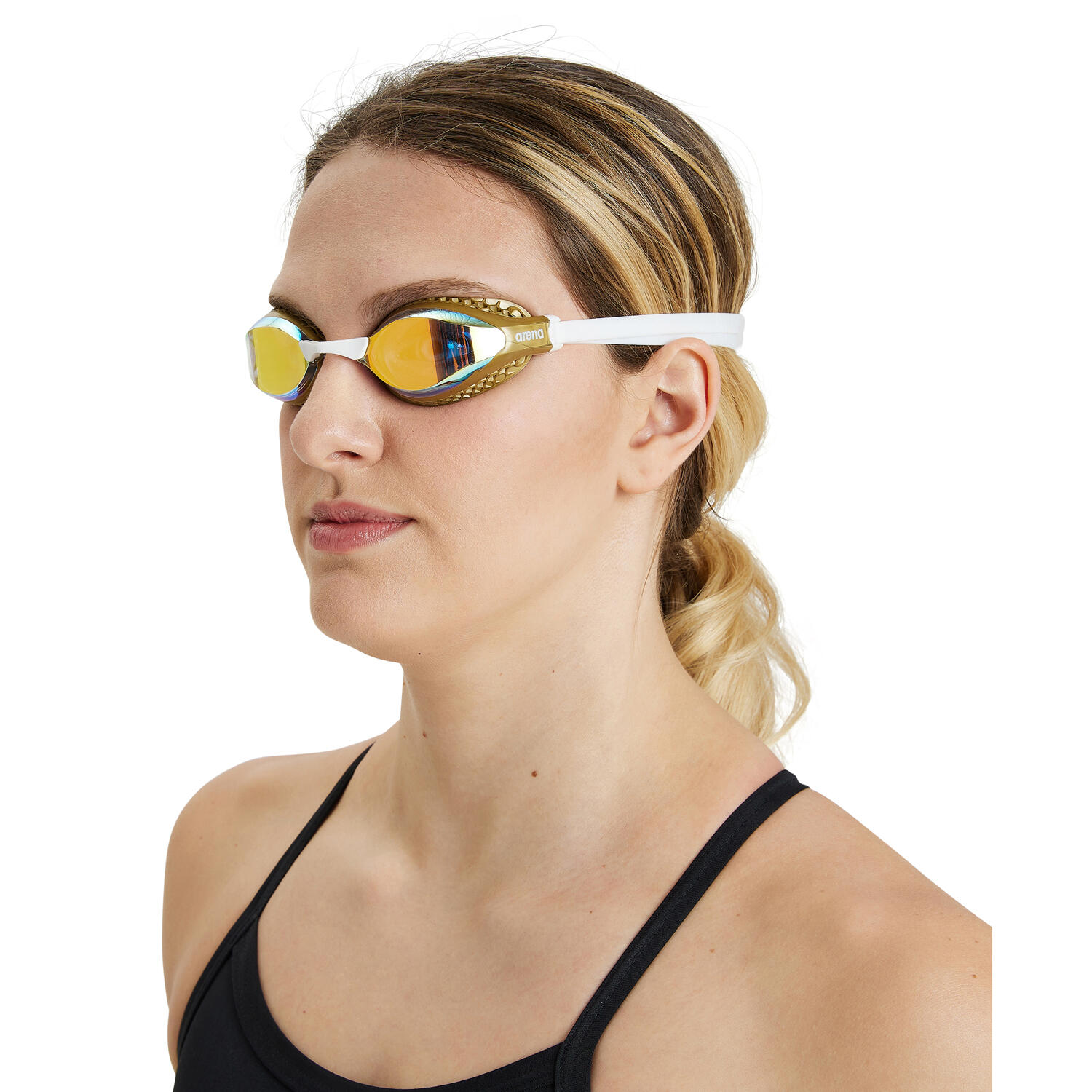 Arena Airspeed Mirrored Goggles - Yellow Copper/ Gold ARENA | Decathlon