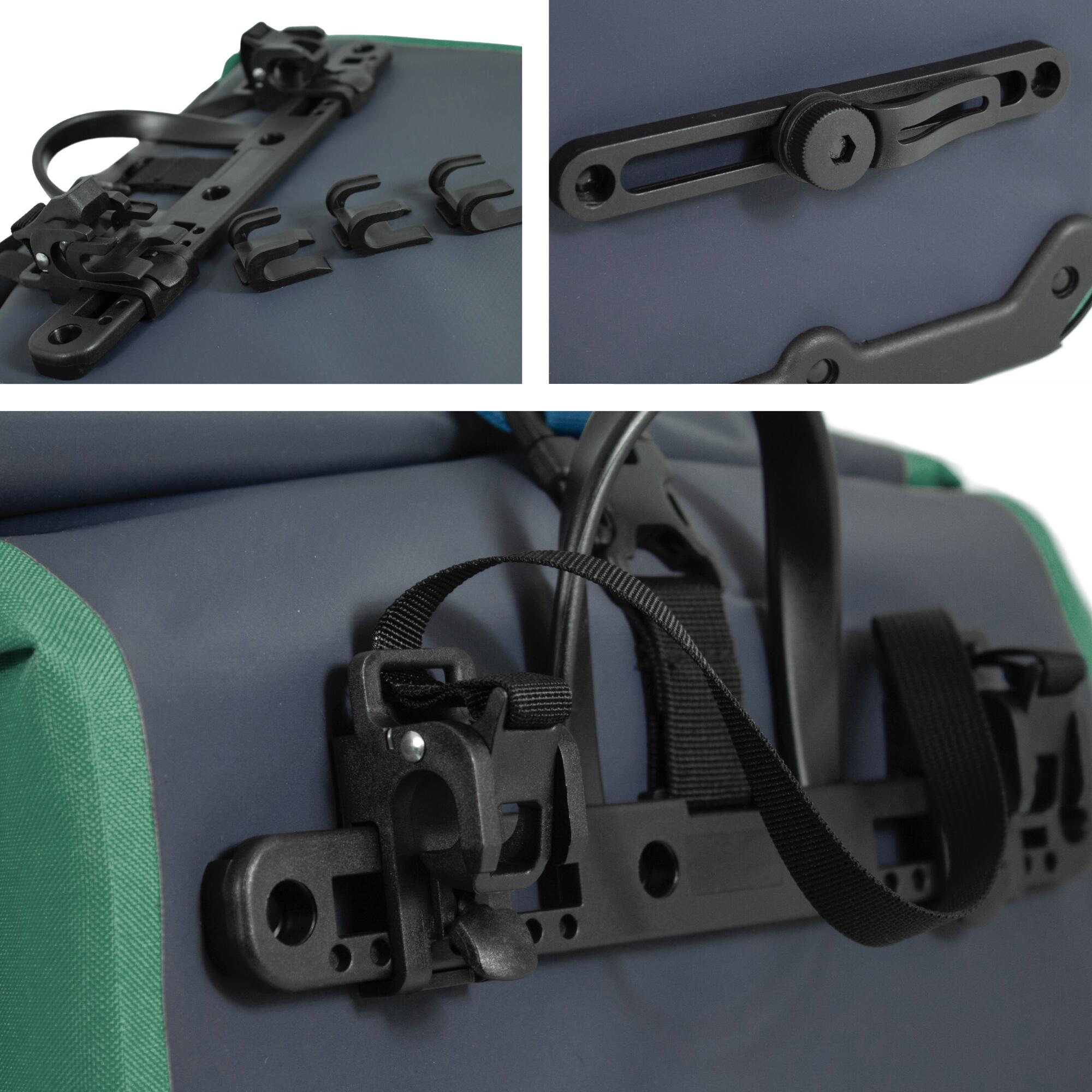 Gepäckträger Tasche Dunkel Grün Wasserdicht RollTop Fahrradtasche 6/6