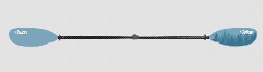 Wiosło kajakowe 2-częściowe regulowane Pelican Symbiosa 230-240cm