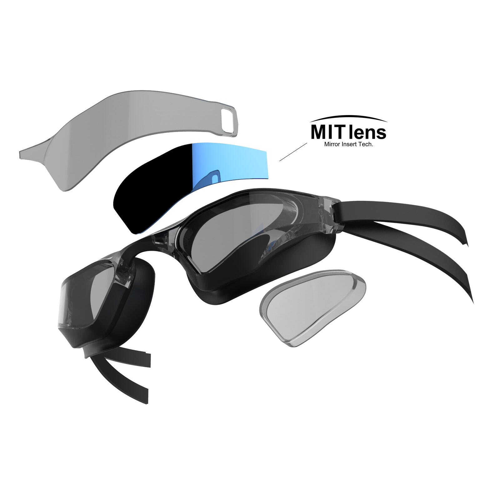 Schwimmen Schwimmbrille Kratzschutz Antifog – SWANS Valkyrie SR-72MIT AB 2/2