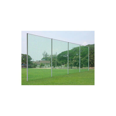 Ballfangnetzanlage Premium. 40x5 m Mit Bodenhülsen Fußball Unisex Grün