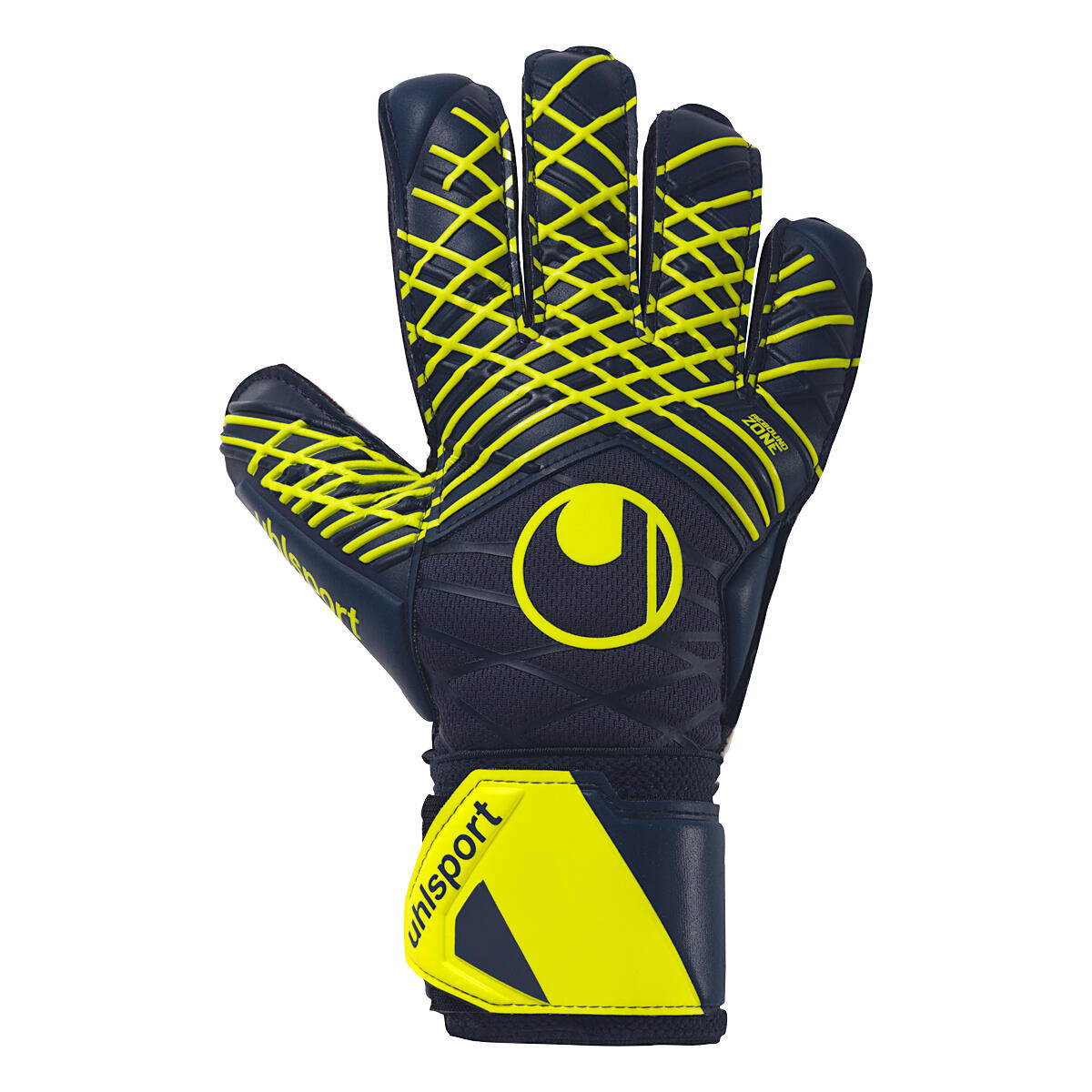Uhlsport - Gants De Gardien De But Prediction Supersoft Uhlsport - Gants De Gardien - Blanc|bleu|jaune - 7,5 - Decathlon