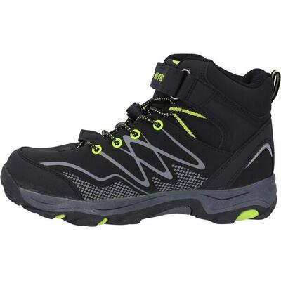 Hi-tec hi-tec blackout mid wp jr wandelschoenen hoge hiel zwart/limoen 33