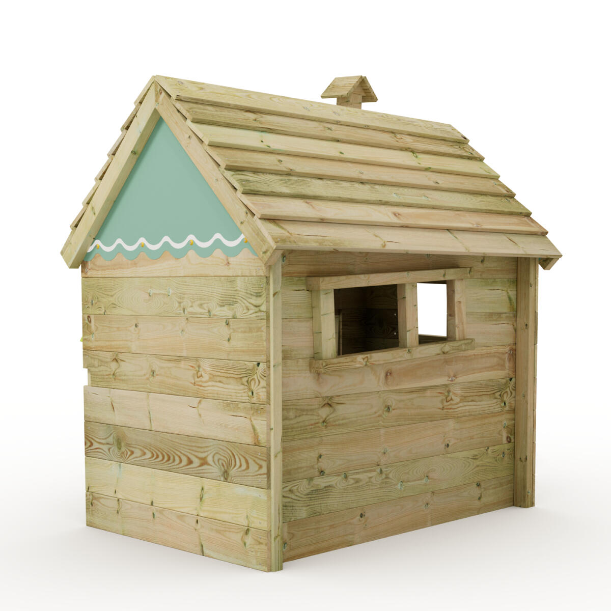 Speelhuisje voor kinderen Inn met houten dak 2/5