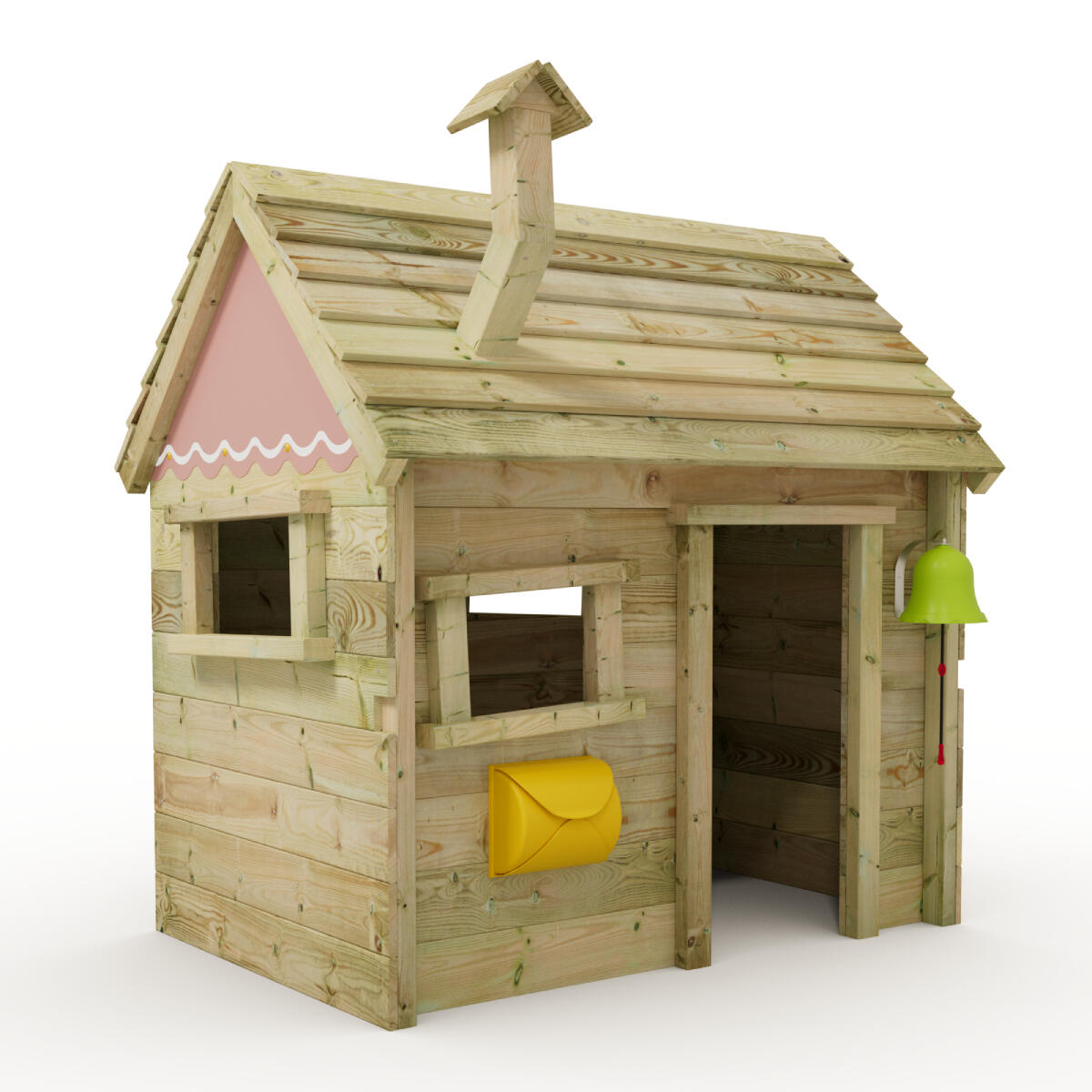 WICKEY Speelhuisje voor kinderen Inn met houten dak
