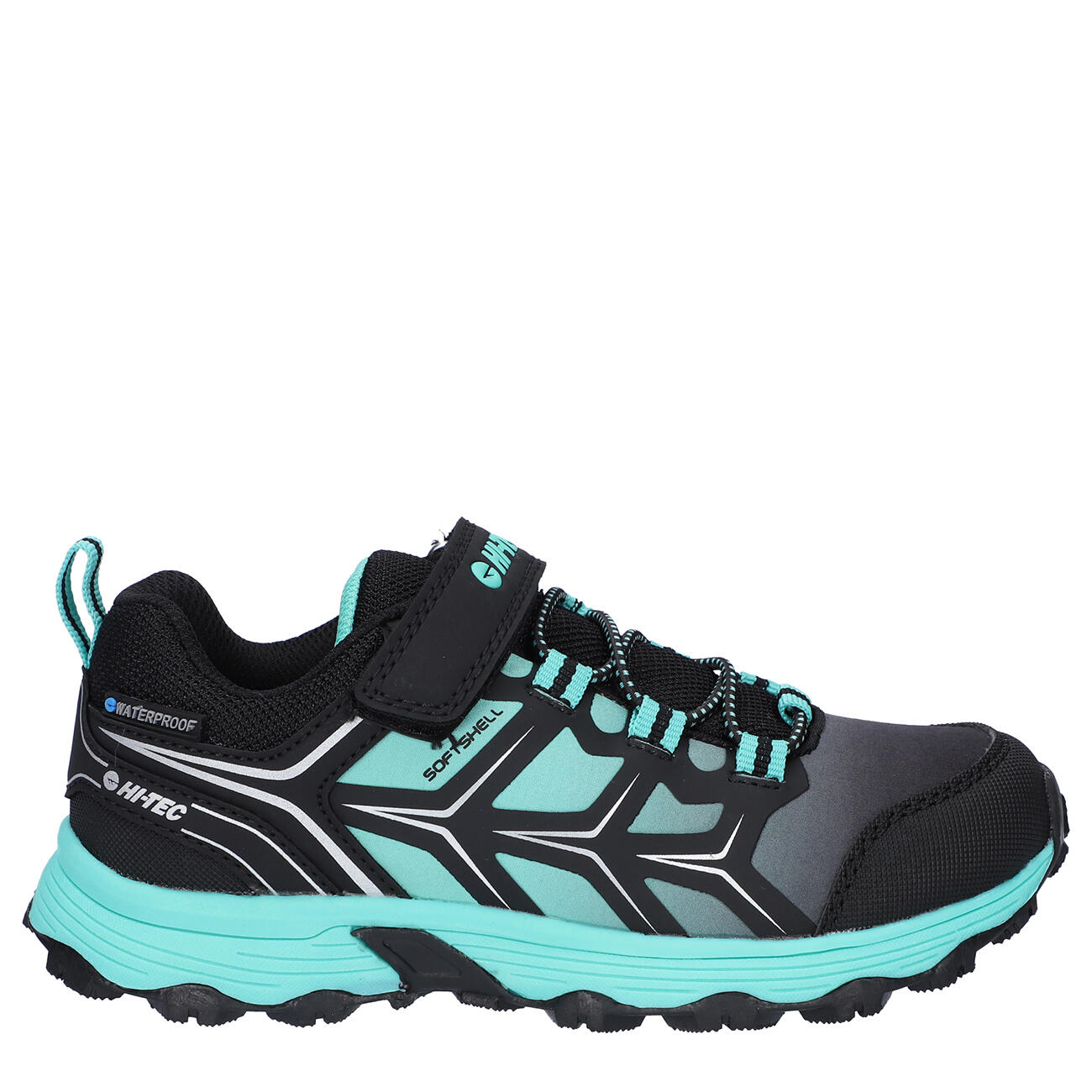 HI-TEC Hi-Tec Scooby Low Wp Jrg Veterschoenen ZWART/AQUA 31 2/7