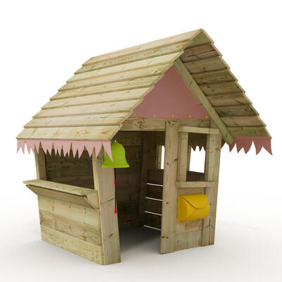 Kinder Spielhaus Saloon mit Holzdach