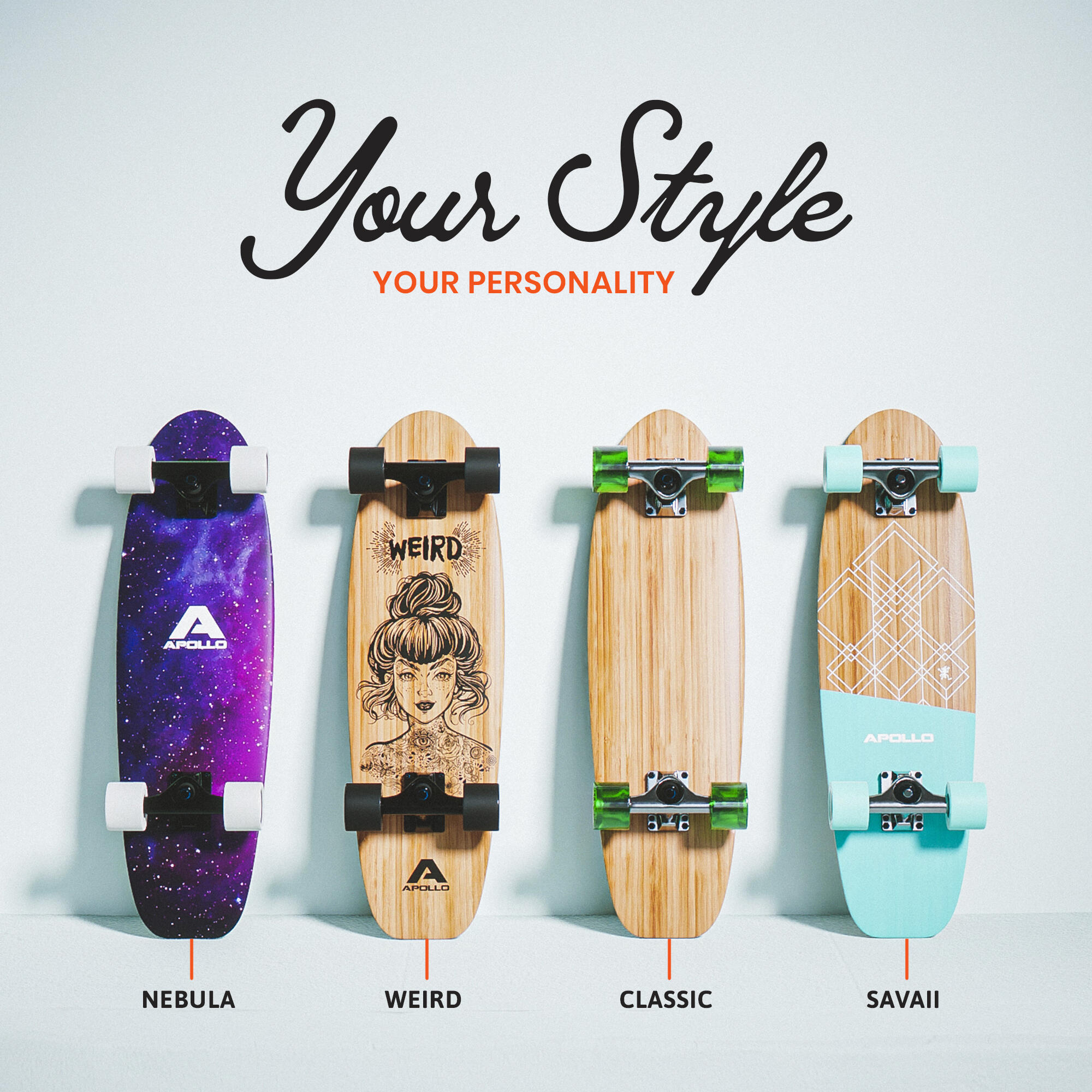 Midi Board Cruiser Mini-Longboard 6/7