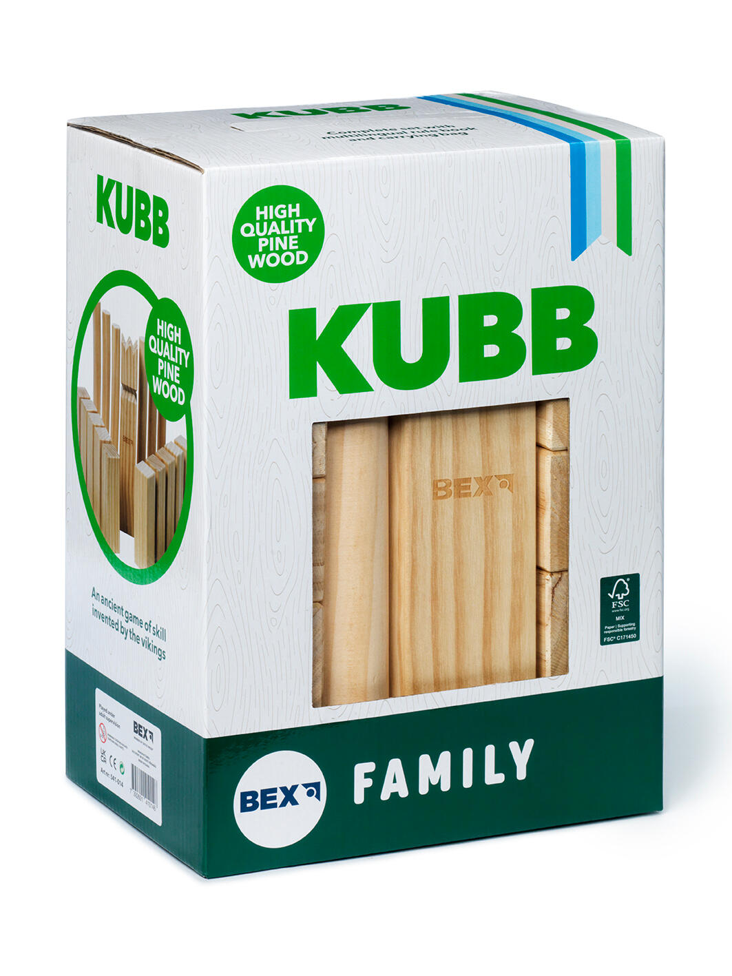 Gra plenerowa Kubb Family Certyfikat FSC 2/7