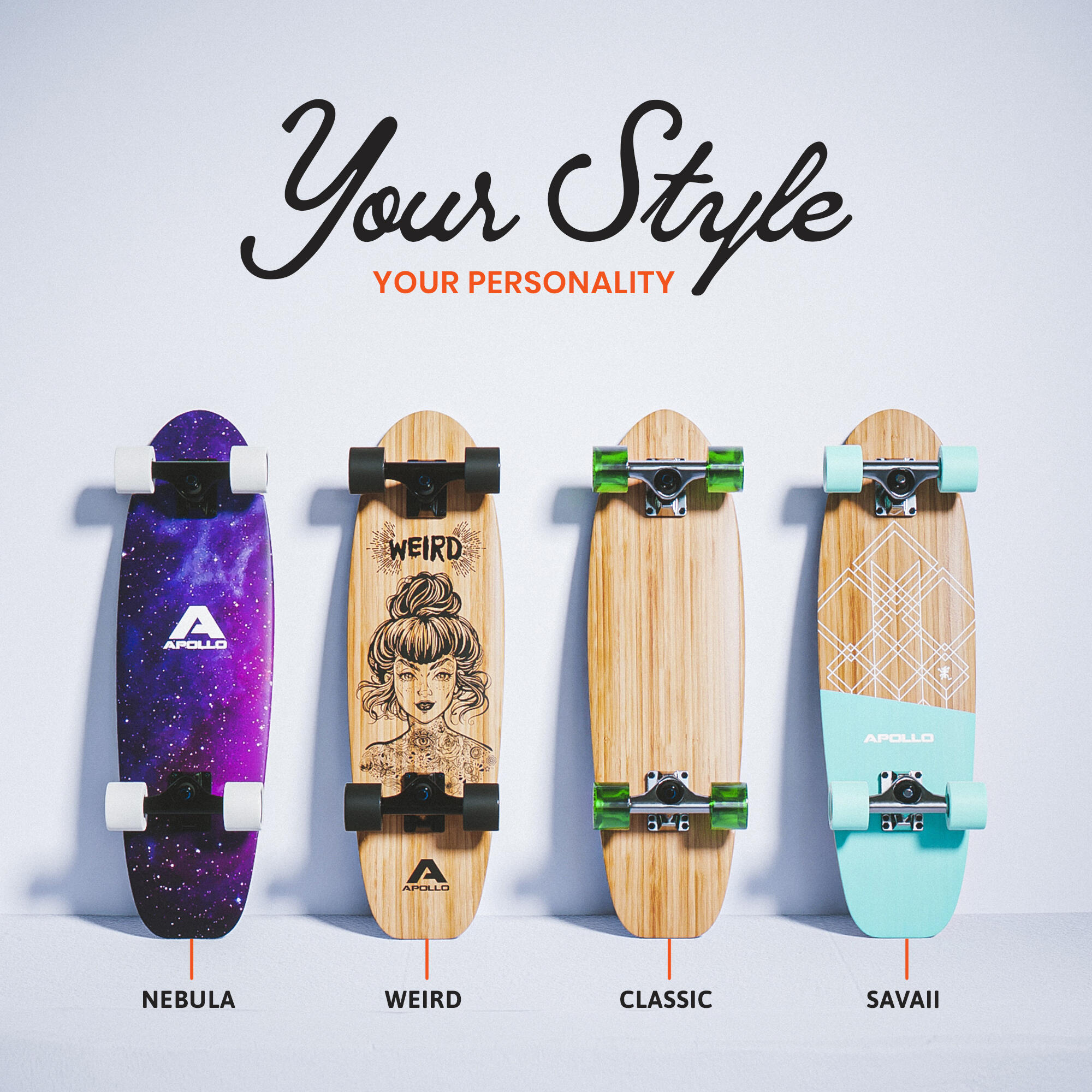 Midi Board Cruiser Mini-Longboard 6/7