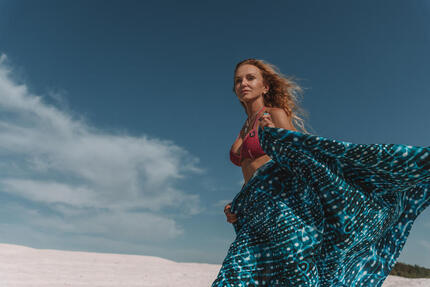 Serviette de plage "Princess of Whales" – 100% coton, 170 x 102 cm