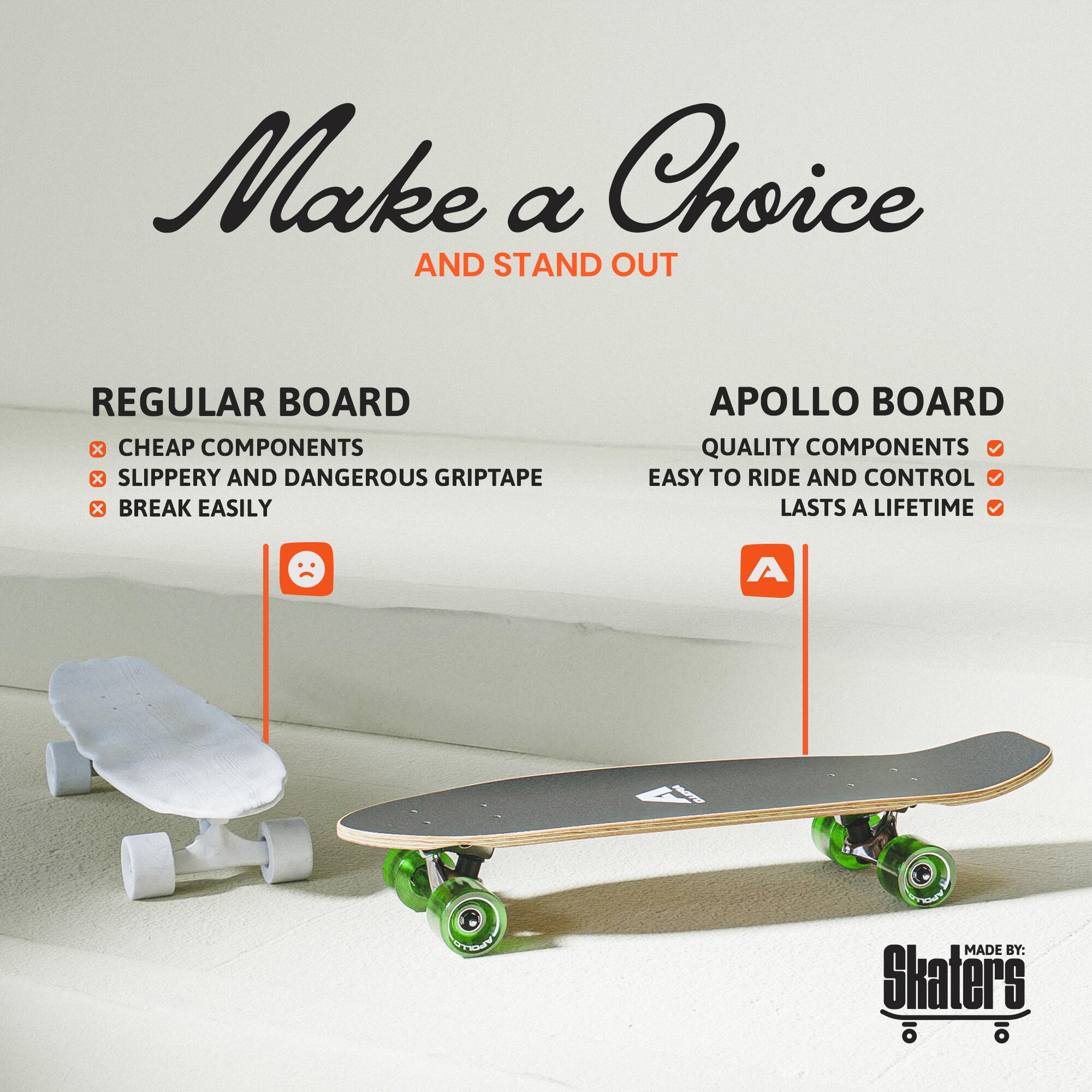 Mini Long Cruiser Vintage, 70cm, roulements ABEC 9, haute vitesse, kicktail 5/7