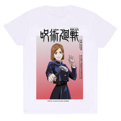 T-Shirt met Korte Mouwen Jujutsu Kaisen Nobara Ombre Wit