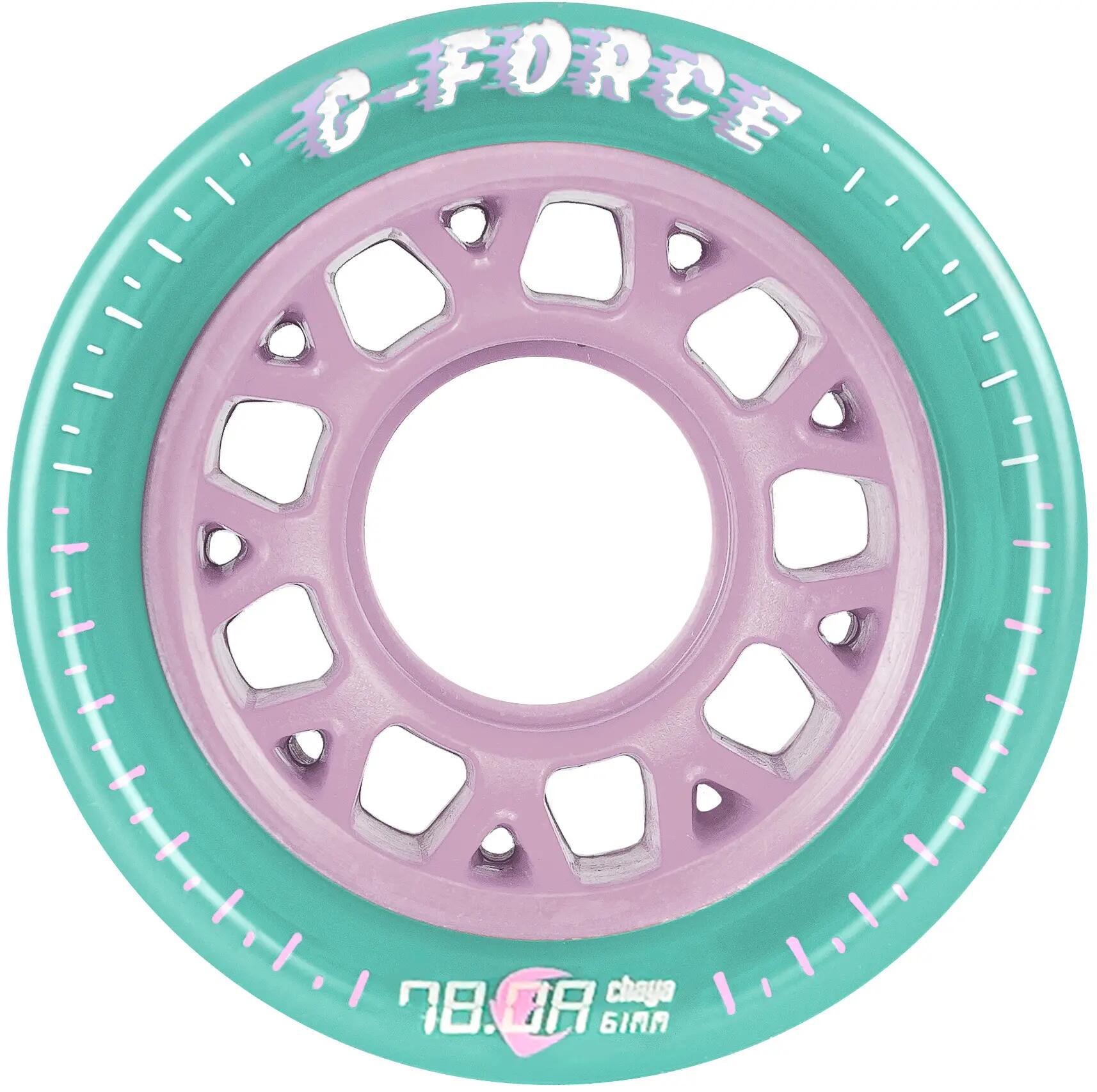CHAYA Roue G-Force 61mm/78A Turquoise Rose [x4] 2/2
