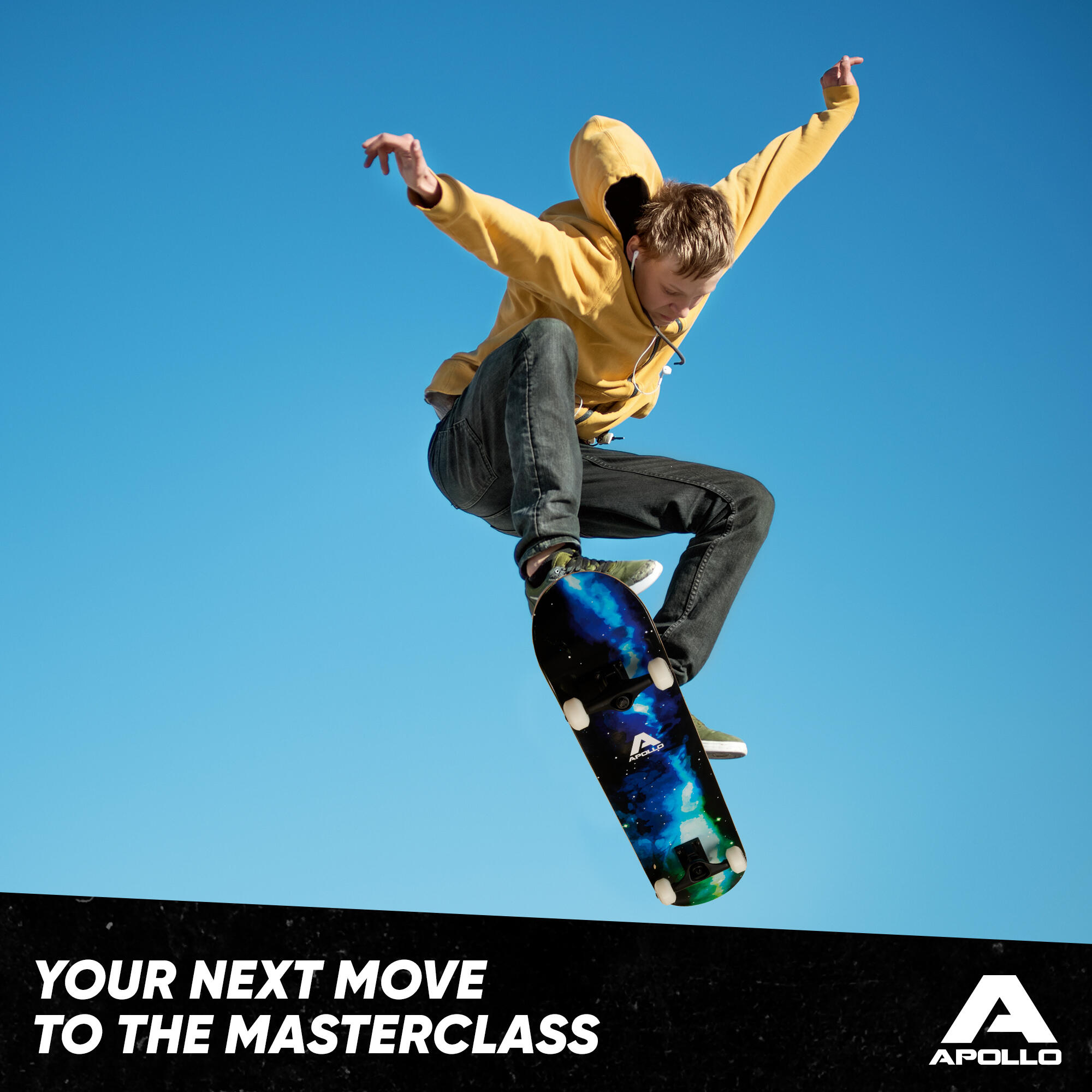 Skateboard de 7 capas, concavidad media, rodamientos ABEC-7 7/7