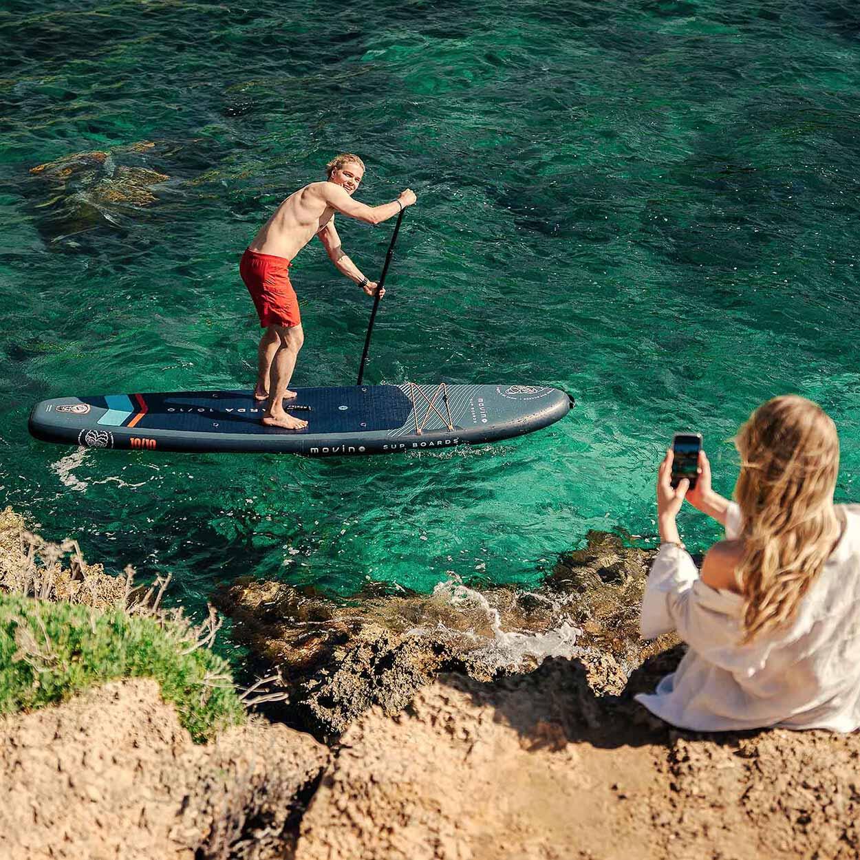 Tabla SUP hinchable Garda NO 10'10” (330 cm) bordes soldados remo 2 en 1 6/8