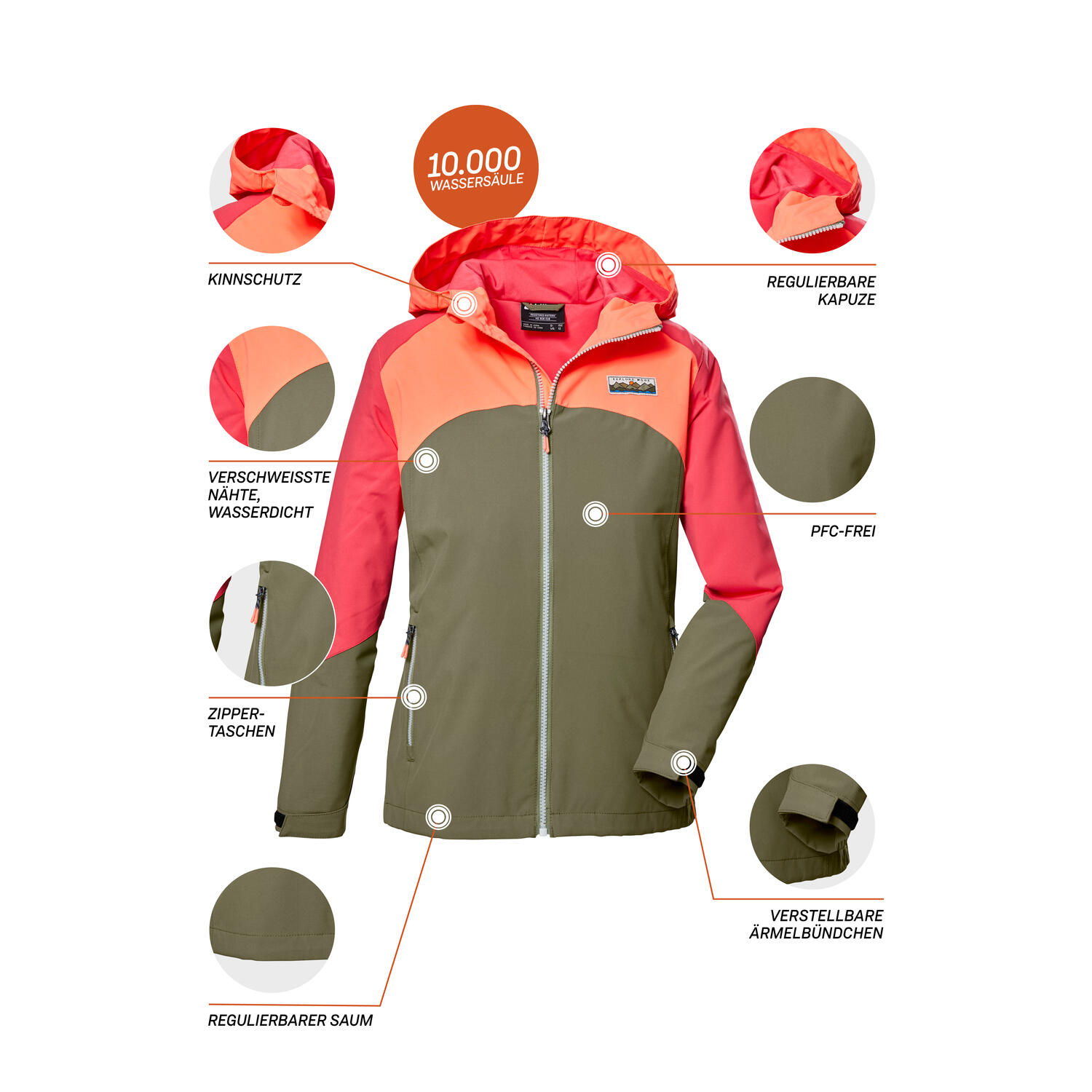 Kinder, Mädchen Outdoorjacke KOS 335 7/7