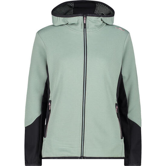 Fleecejacke Woman Fix Hood